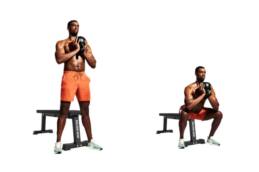 Box squat voorbeeld